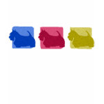 Colourful Scottish Terrier Silhouettes t-shirts