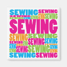 Colourful Sewing Fridge Magnets