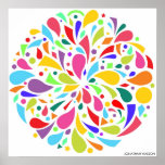 Colourful Shape Burst posters