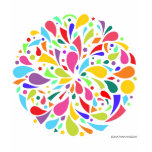 Colourful Shape Burst t-shirts