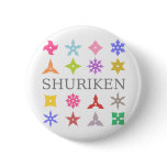 Colourful Shuriken buttons