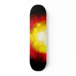 Colourful skateboard layout