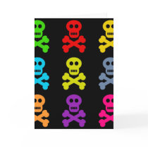 Colourful Skulls cards