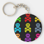 Colourful Skulls Keychains