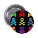 Colourful Skulls Pins
