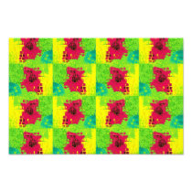 Colourful small squares photo art