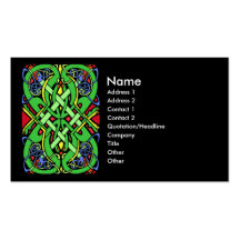 Colourful Snake Celtic Knot Business Card Templates
