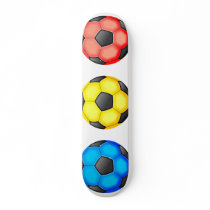 Colourful Soccer Balls
