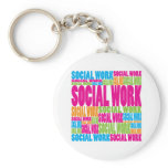 Colourful Social Work keychains
