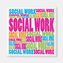 Colourful Social Work Magnets