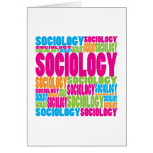 Colourful Sociology Greeting Cards