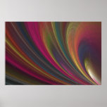 Colourful Soft Sand Waves Poster
