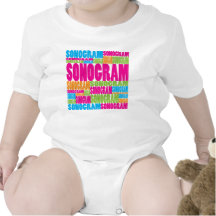 Colourful Sonogram Baby Bodysuit