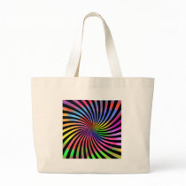 Colourful Spiral Design: Canvas Bag