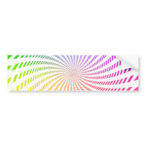 Colourful Spiral Design: Bumper Sticker