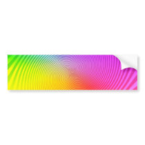Colourful Spiral Design: Bumper Sticker
