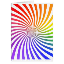 Colourful Spiral Design: Card
