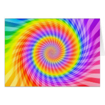 Colourful Spiral Design: Greeting Card