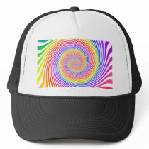 Colourful Spiral Design: Trucker Hat