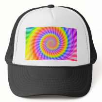 Colourful Spiral Design: Mesh Hat