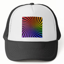 Colourful Spiral Design: Mesh Hats