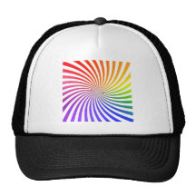 Colourful Spiral Design: Hat