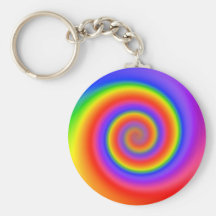 Colourful Spiral Design: Key Chains