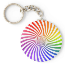 Colourful Spiral Design: Key Chains