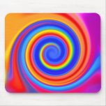 Colourful Spiral Design: mousepads