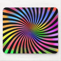Colourful Spiral Design: Mouse Mats