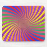 Colourful Spiral Design: mousepads