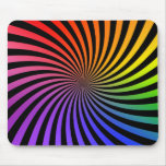 Colourful Spiral Design: mousepads