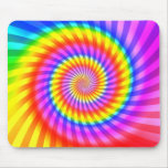 Colourful Spiral Design: mousepads
