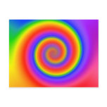 Colourful Spiral Design: Postcards