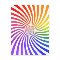 Colourful Spiral Design: Postcard