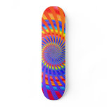 Colourful Spiral Design: Skateboard