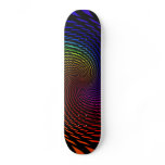 Colourful Spiral Design: Skateboard
