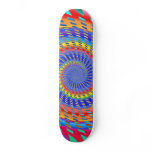 Colourful Spiral Design: Skateboard