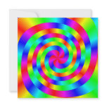colourful spiral mandala invitations