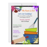 Colourful Splash Cooking Invitation