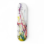colourful splatter skateboards