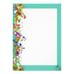 Colourful Splattered Paint Border Invite