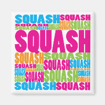 Colourful Squash Fridge Magnets