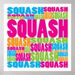 Colourful Squash Poster