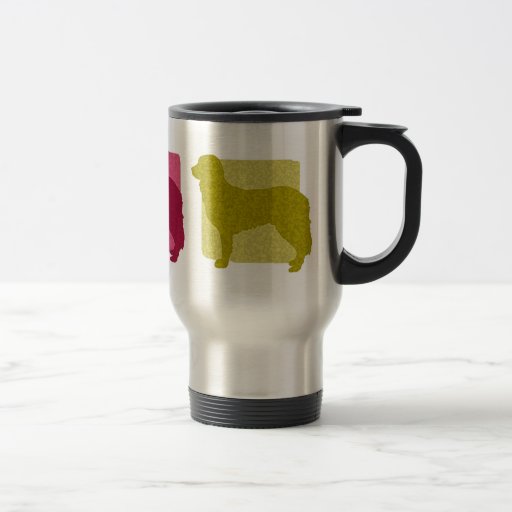Colourful Stabyhoun Silhouettes Travel Mug