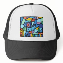 Colourful Stain Glass Effect Hat