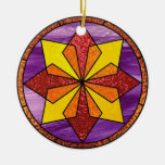Colourful Stained Glass Star Ornament