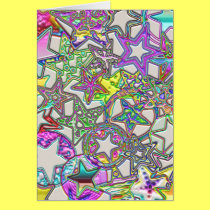 Colourful Stars Collage cards
