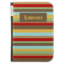 Colourful Striped Pattern Kindle Case