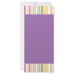Colourful Stripes, Lavender rack cards